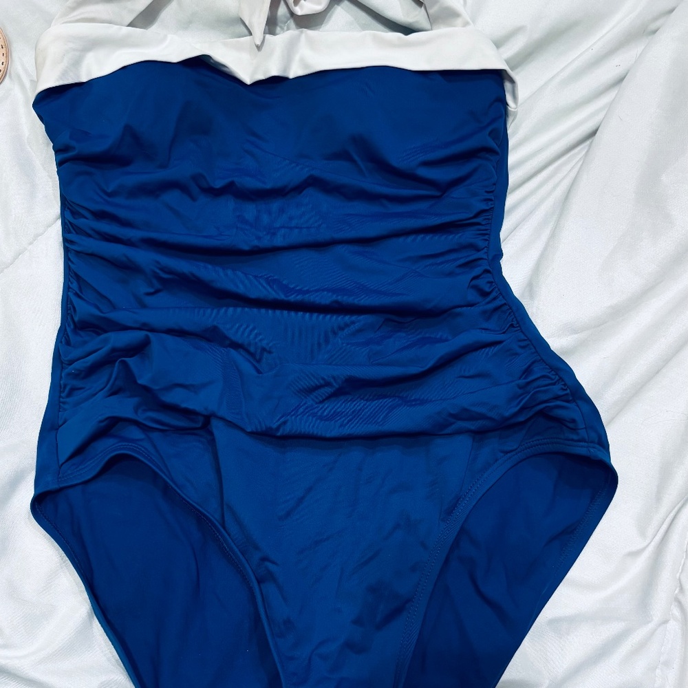 Polo Ralph Lauren Blue One-Piece Bathing Suit